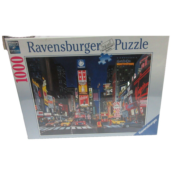 NEW Sealed Ravensburger Times Square NYC 1000 Pc Puzzle New York City 27" x 20" - Picture 1 of 6